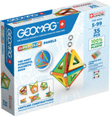 Geomag super color recycled - magnetisch constructiespeelgoed met panelen - 35-delig - vanaf 5 jaar - afbeelding 1