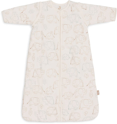 Jollein slaapzak baby met afristbare mouw 110cm - elephant tales