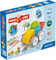 Geomag magicube blokken auto's recycled - magnetische bouwblokken - 10-delig - vanaf 1 jaar