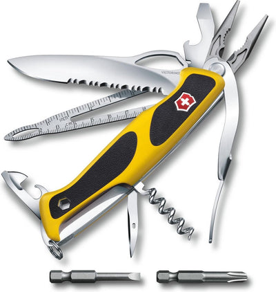 Victorinox zakmes - ranger grip boatsman - 21 functies - geel+soft