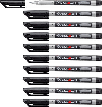 Stabilo write-4-all - permanent marker - fine 0,7 mm - doos 10 stuks