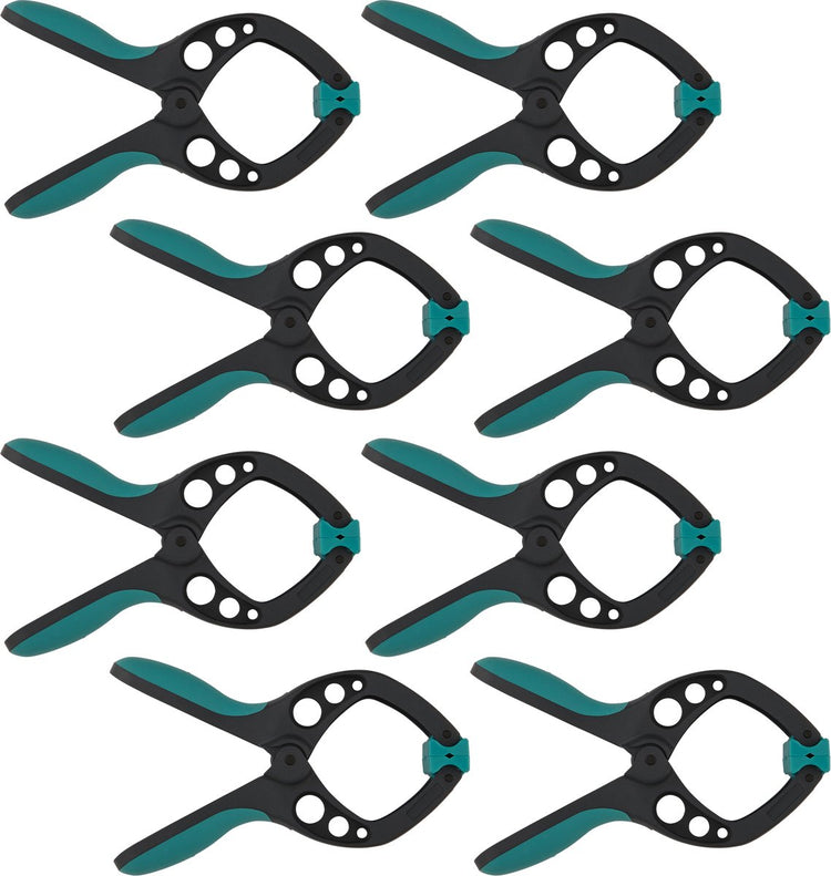 Wolfcraft - 8 veerklemmen pro - veerklem 60 mm - zeilklem - marktklem - extra sterk - 60 mm zeilklemmen - 8652000