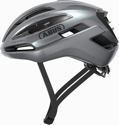 Abus fietshelm taipan graphite silver m - 54-58 cm - zilver - geschikt voor gebruik op gravel bikes - 275 g