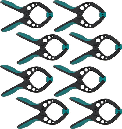 Wolfcraft - 8 veerklemmen pro - veerklem 60 mm - zeilklem - marktklem - extra sterk - 60 mm zeilklemmen - 8652000