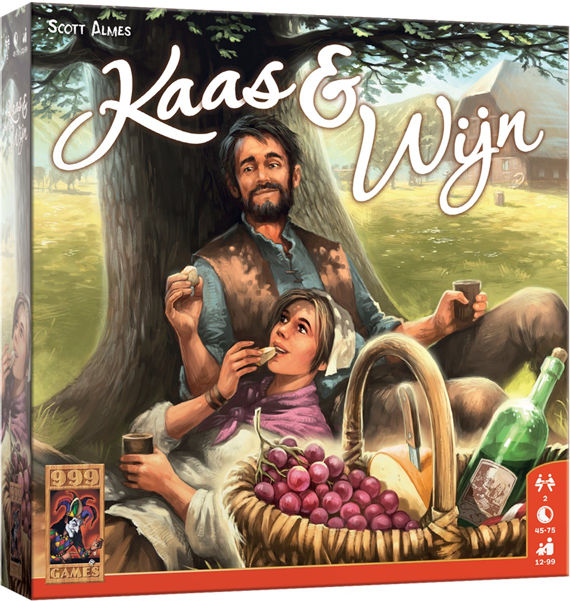 999games 999 games - kaas wijn - uitdagend tweespelersspel - vervolg op het populaire brood bier!
