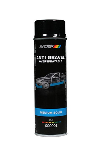 Motip anti steenslag in 500ml spuitbus zwart