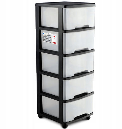 Curver ladesysteem - 5x20 liter - met wielen