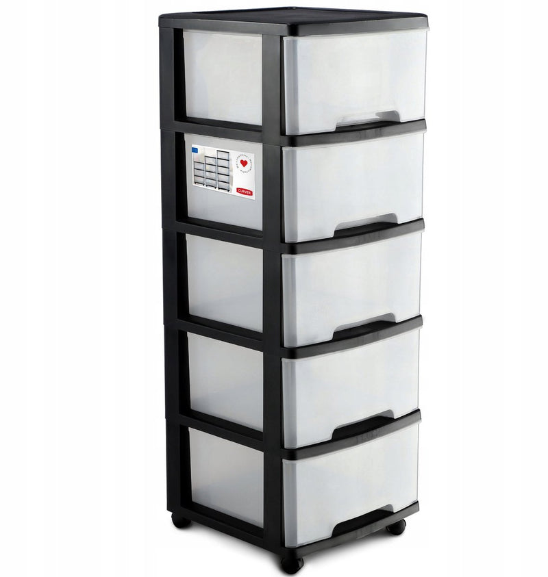 Curver ladesysteem - 5x20 liter - met wielen