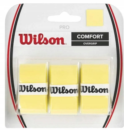 Merkloos sans marque wilson pro overgrip - overgrips- geel - 3 per pack