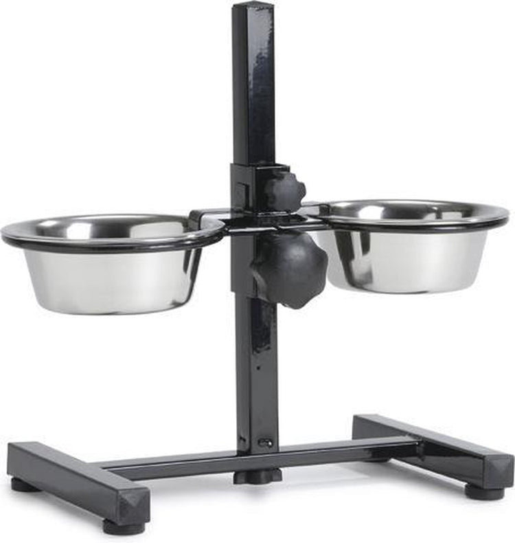 Beeztees standaard - dinerset hond - zwart - 16 cm