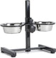 Beeztees standaard - dinerset hond - zwart - 16 cm