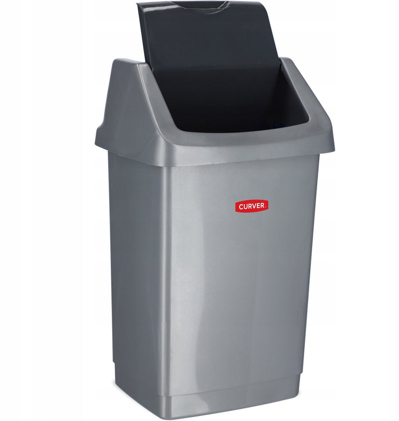 Curver click-it multifunctionele mand van kunststof zilver, kunststof, grijs, 9 l