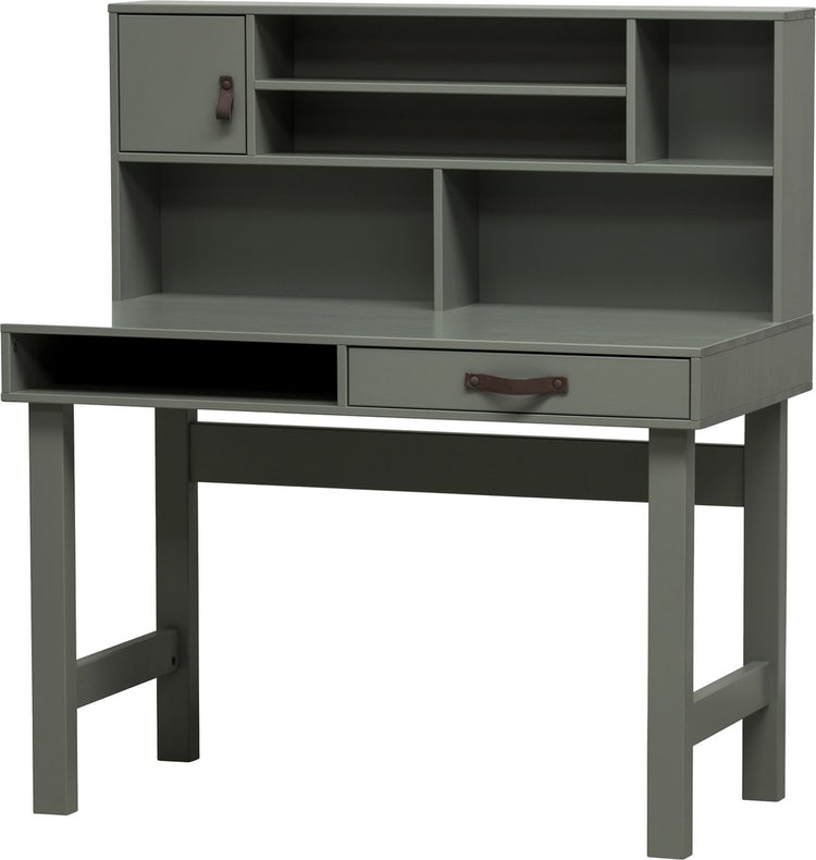 Vtwonen bureau stage - hout - groen - 110 x 122 x 58 cm (bxhxd)