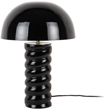 Leitmotiv tafellamp gracio - glanzend zwart - ø30cm - scandinavisch