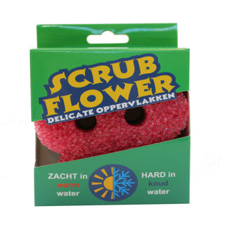No brand spons scrub flower delicate oppervlakken
