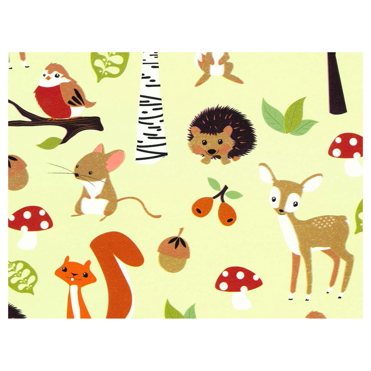 Inpakpapier Bosdieren, 3 mtr.