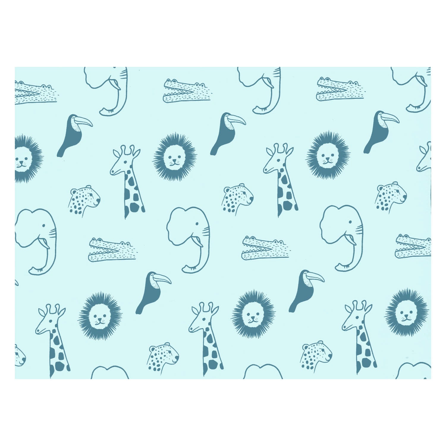 Rotolux inpakpapier baby wilde dieren, 3 mtr.