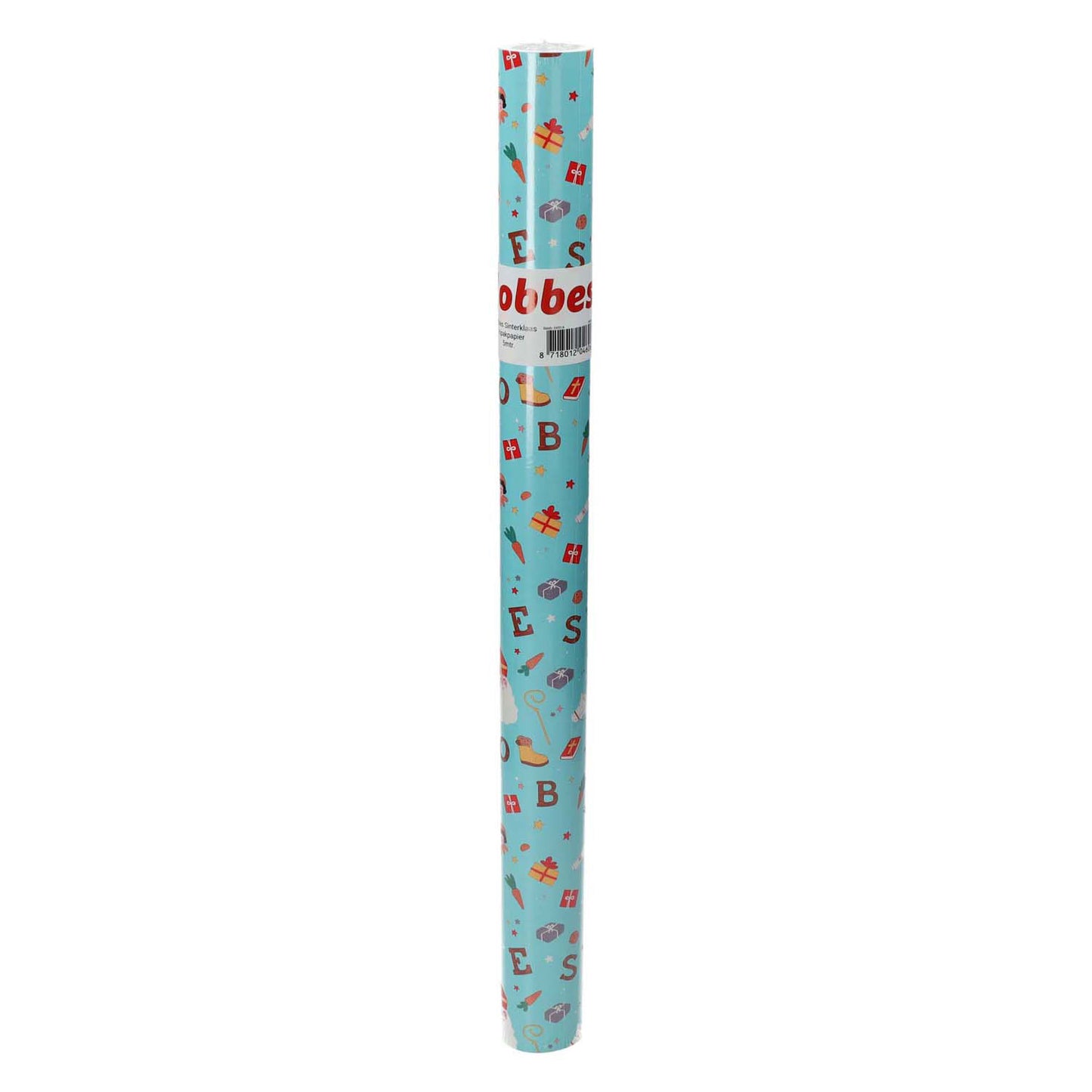 Lobbes sinterklaas inpakpapier, 5mtr.