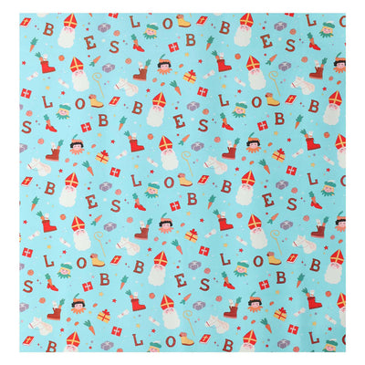 Lobbes sinterklaas inpakpapier, 5mtr.