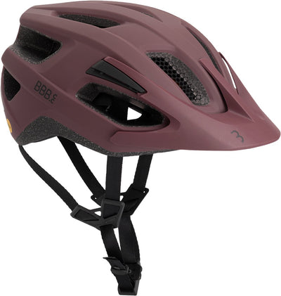 Bbb cycling dune mips 3.0 fietshelm volwassenen - mtb racefiets - fidlock sluiting - inclusief achterlicht houder - mat donker rood - maat s (52-55cm) - bhe-23 s
