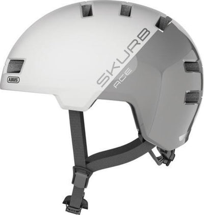Abus helm skurb ace l silver white