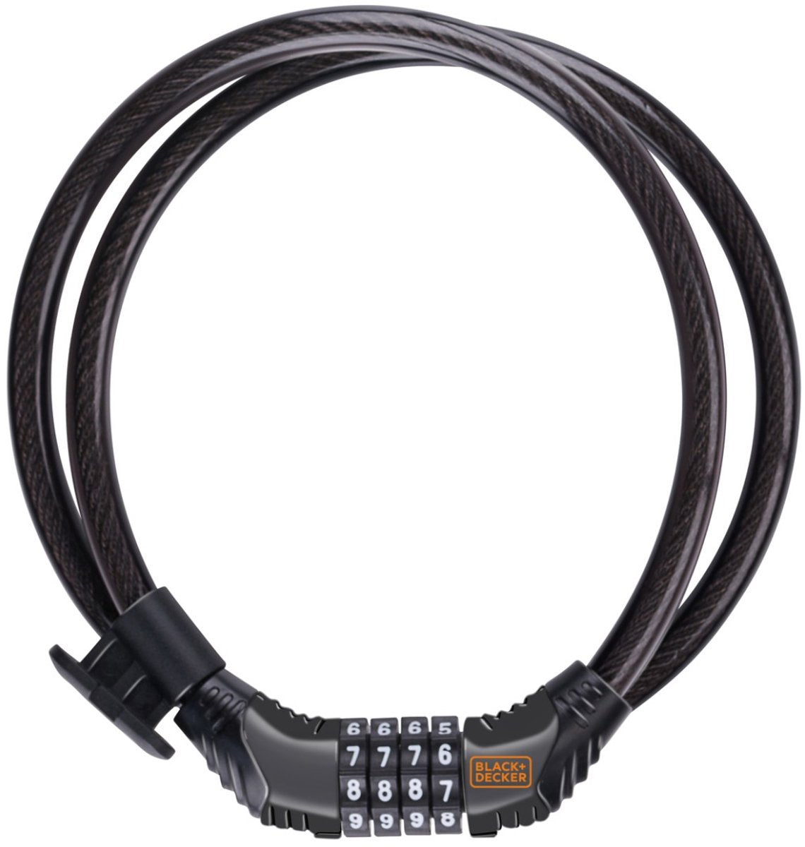 Black+decker combinatieslot - 10 x 180 cm - fiets scooter motor - 4 cijfers