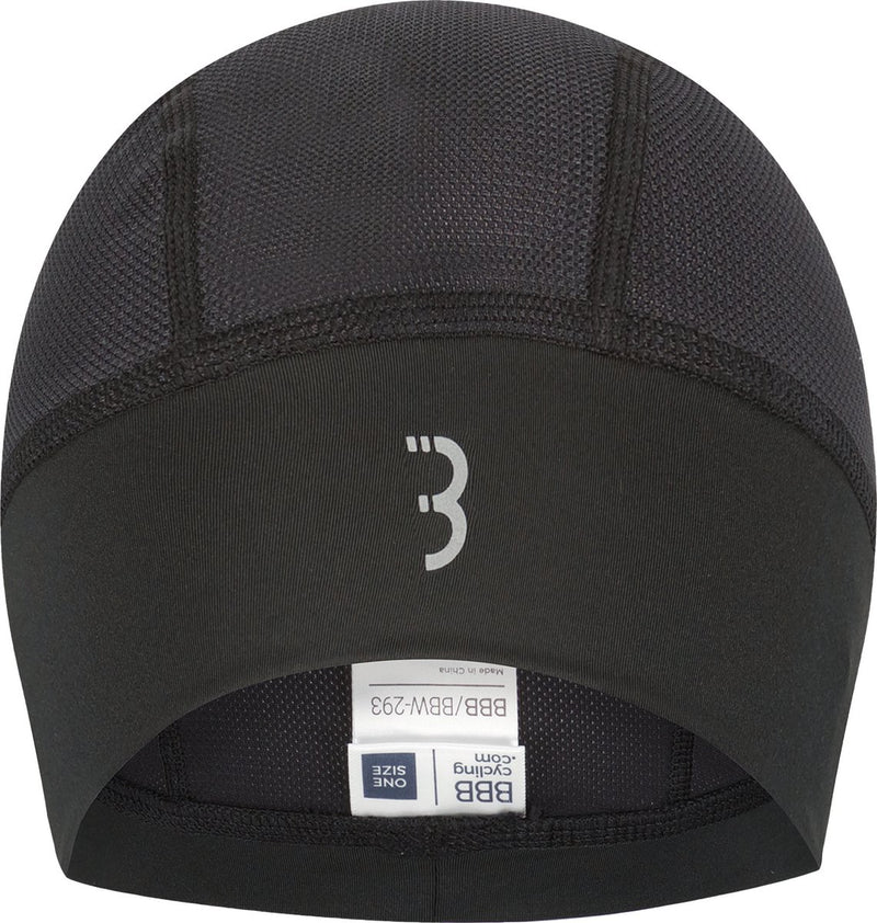 Bbb cycling helmmuts zomer - fietsmuts voor onder helm - 10-25 °c - mesh bovenstuk voor extra ventilatie - zwart - one size - comfortcap helmmuts fiets bbw-293