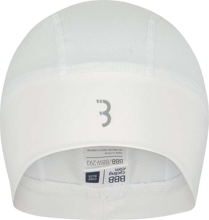 Bbb cycling helmmuts zomer - fietsmuts voor onder helm - 10-25 °c - mesh bovenstuk voor extra ventilatie - wit - one size - comfortcap helmmuts fiets bbw-293