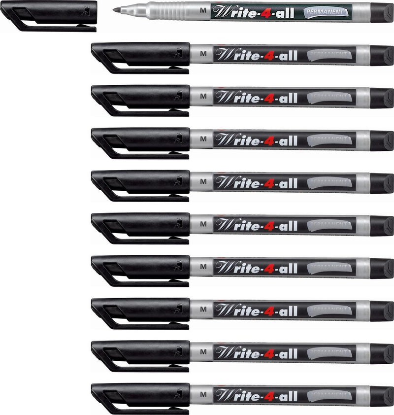 Stabilo write-4-all - permanent marker - medium 1,0 mm - doos 10 stuks
