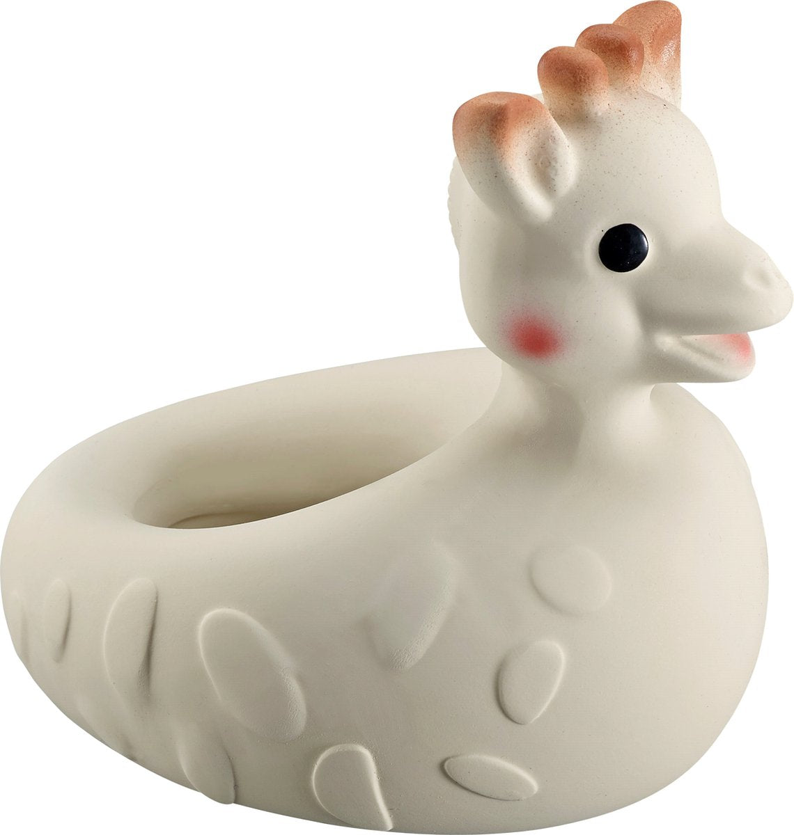 Sophie de giraf so'pure badspeeltje - badspeelgoed - badeend - 100% natuurlijk rubber - 11x8x11 cm - ok-biobased - vanaf 0 maanden - beige bruin