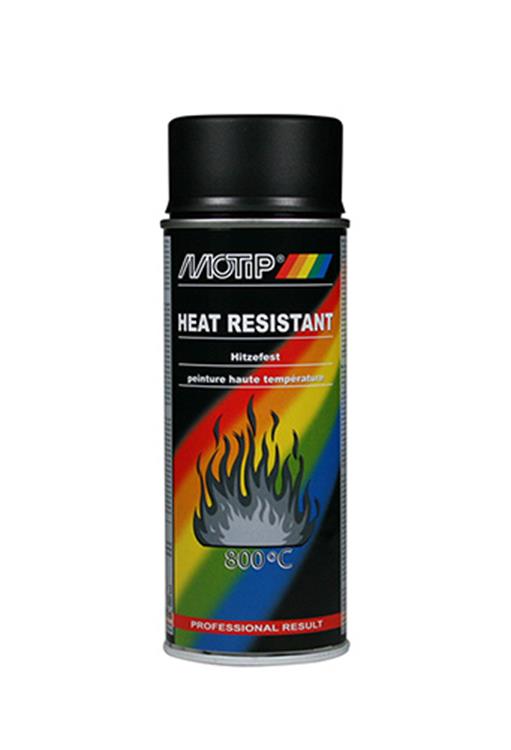 Spuitlak Motip Zwart Hittebestendig (400ml)