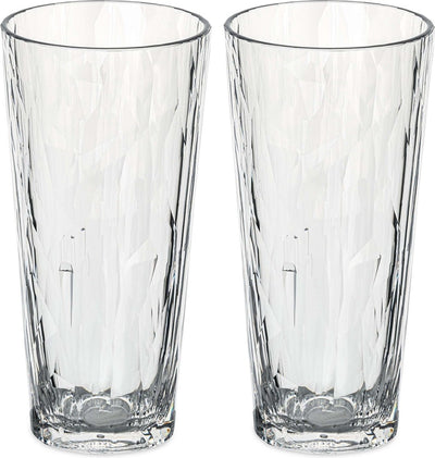 Koziol - superglas club no. 19 glas 250 ml set van 2 stuks - thermoplastic - transparant -