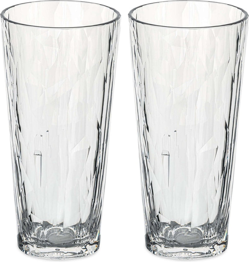 Koziol - superglas club no. 19 glas 250 ml set van 2 stuks - thermoplastic - transparant -