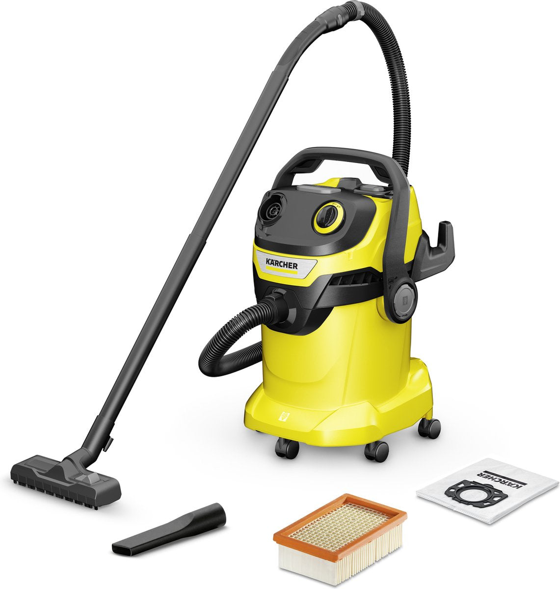Kärcher wd 5 v-25 5 22 nat- en droogzuiger - 1100 w - 25 liter - vlakfilter