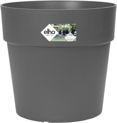 Elho vibia straight rond 47 - grote bloempot voor buiten - 100% gerecycled plastic - ø 47.0 x h 44.4 cm - antraciet