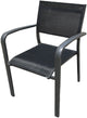 Sens juventus stapelstoel alu met textileen 56x60x80cm