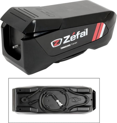 Zefal pomp tubeless tank - capaciteit: 1 l - 16 bar - sv (schrader ventiel) - zwart rood
