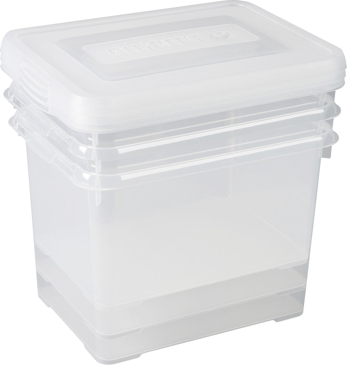 Curver handy box - opbergbox - 3x20 liter - transparant - 3 stuks