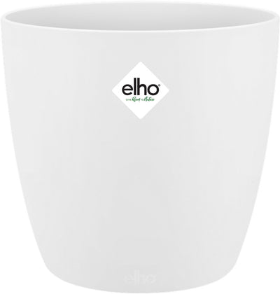 Elho brussels rond 30 - bloempot voor binnen - ø 29.5 x h 27.1 cm - wit
