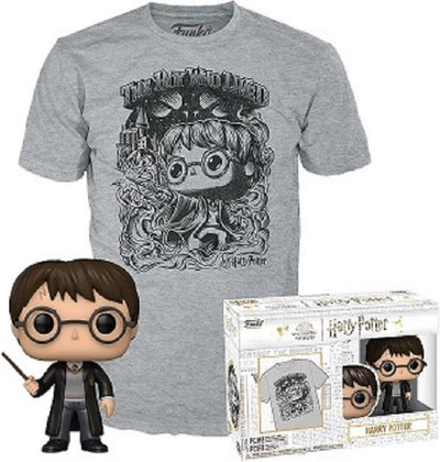 Funko pop! movies: harry potter tee box #162 metallic effect - maat xl