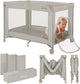 Lionelo amelie campingbedje 3in1: baby bed + reisbedje + box – met comfortabele matras – compact en licht – zij-ingang – reistas – 70x100 cm