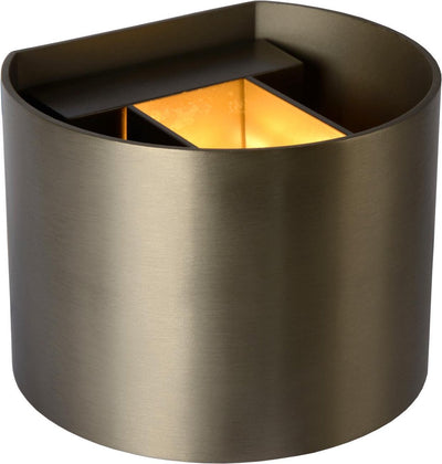 Lucide xio - wandlamp - led dimbaar - g9 - 1x3,5w 2700k - verstelbare stralingshoek - roest bruin