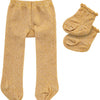 Heless poppenmaillot met sokken - goud, 28-35 cm