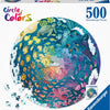 Ravensburger round puzzle circle of colors ocean and submarine - legpuzzel - 500 stukjes