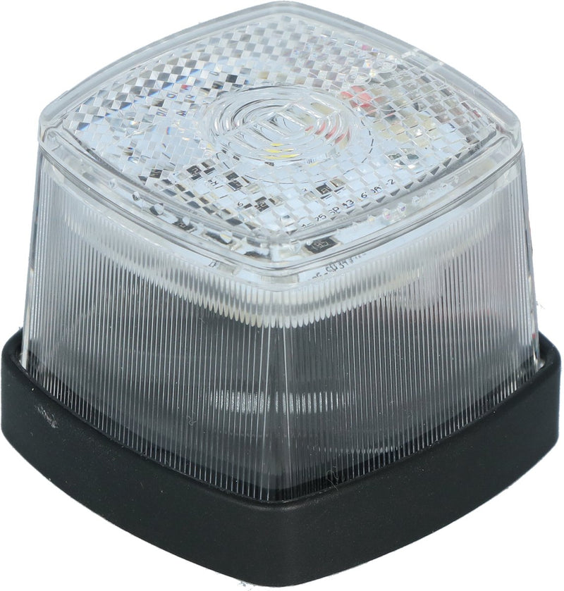 Carpoint led markeringslamp wit - 12-24v - e-keur - eenvoudig te monteren - incl. bevestigingsmateriaal aansluitkabels - 50x50x45mm (lxbxh)