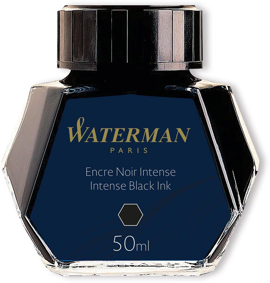 Waterman -vulpeninkt | intense black | inktpot van 50 ml