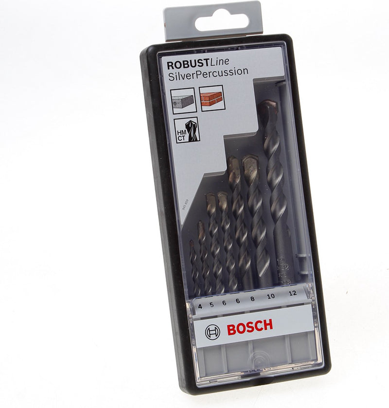 Bosch robust line silver percussion betonborenset - 7-delig