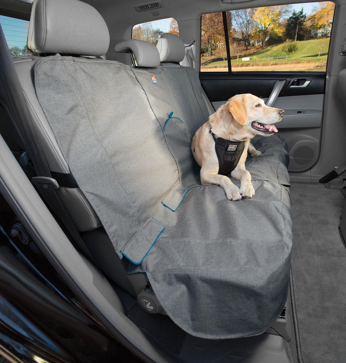 Kurgo - heather bench seat cover - grey