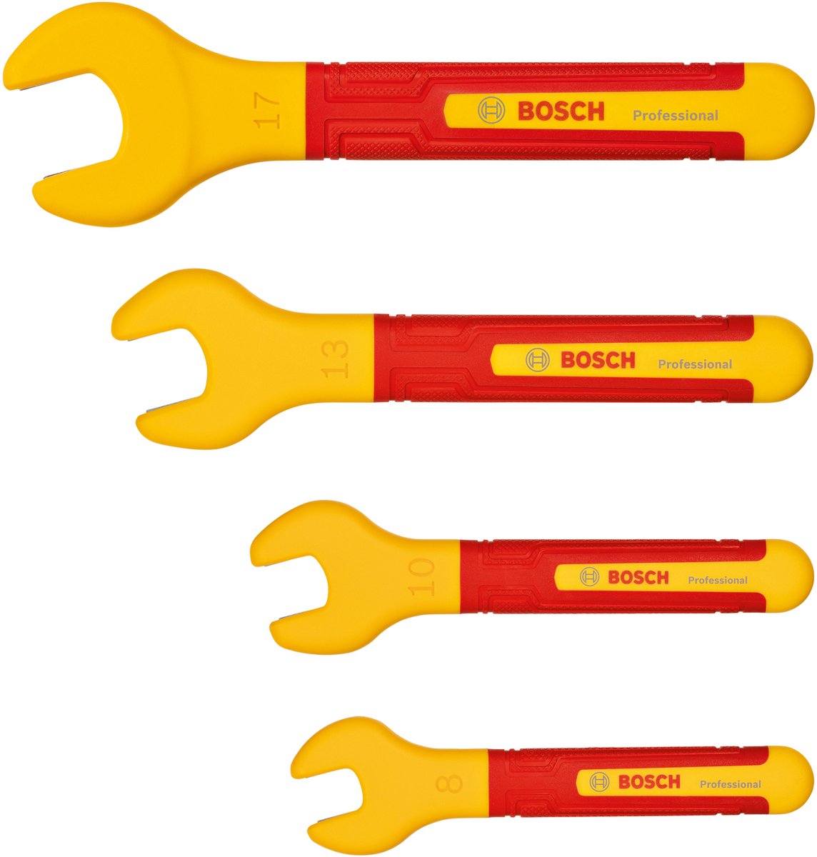 Bosch professional - vde steeksleutelset - 8 - 10 - 13 en 17 mm