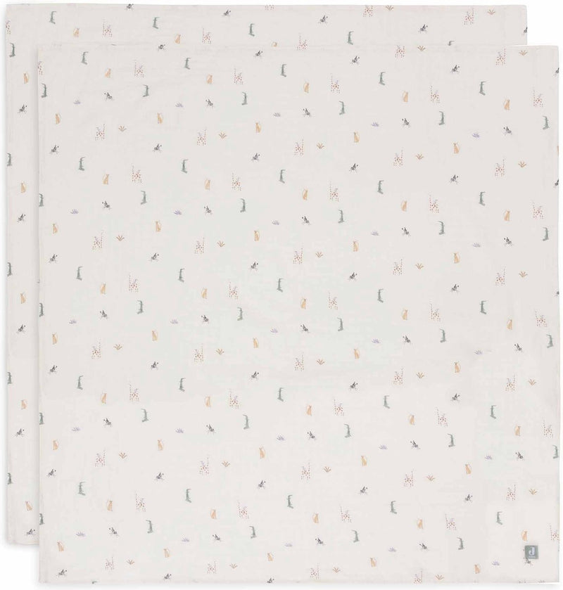 Jollein hydrofiele doek large 115x115cm jungle jambo (2pack)